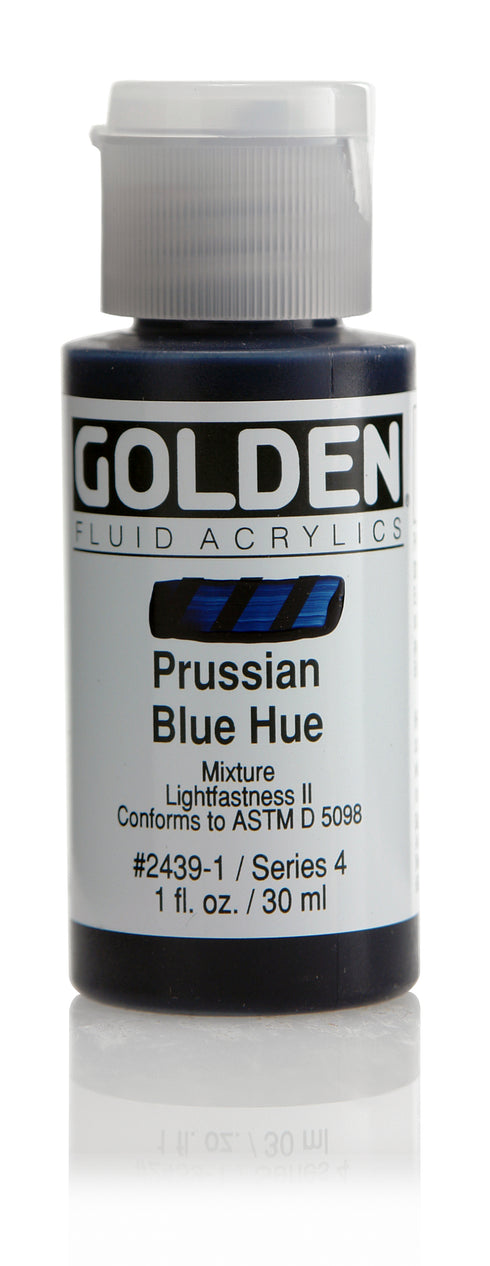 FLUID ACRYLIC PAINT PRSS BLUE HU 1OZ