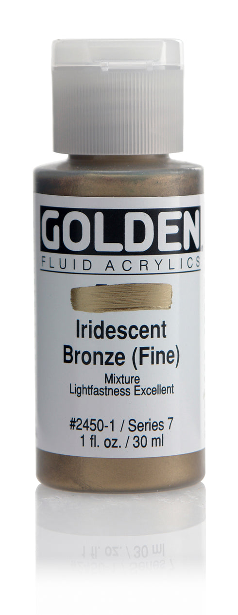 FLUID ACRYLIC PAINT IRIDESCENT BRONZE 1OZ