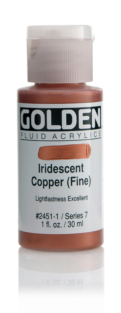 FLUID ACRYLIC PAINT  IRIDESCENT COPPER 1OZ