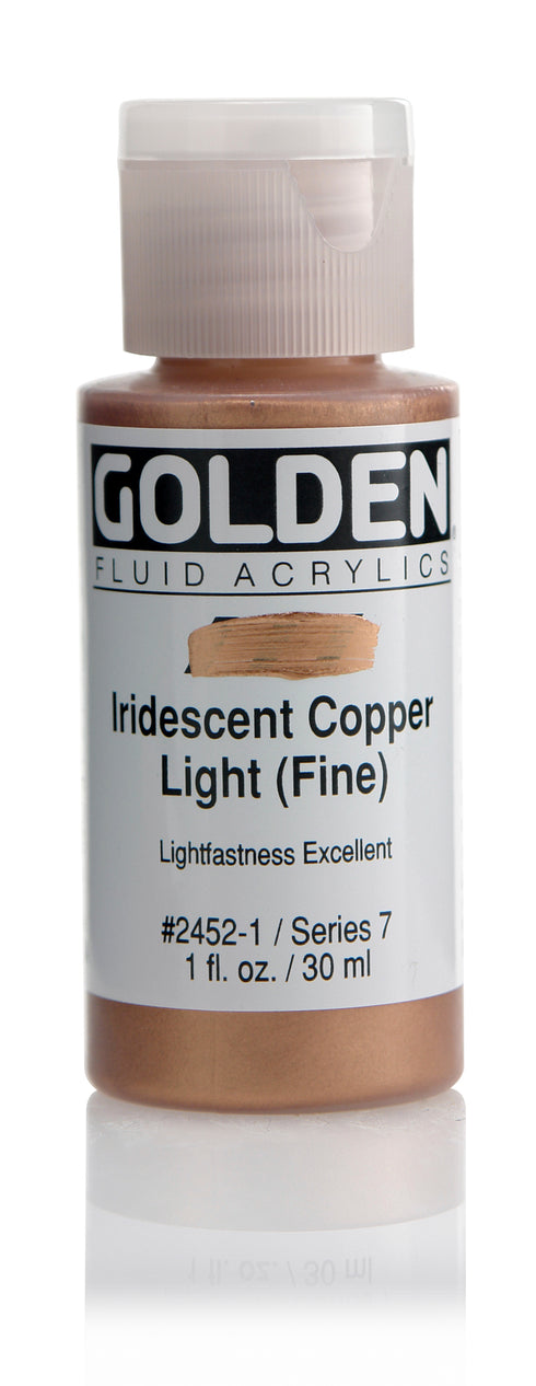 FLUID ACRYLIC PAINT  IRIDESCENT COPPER LT 1OZ