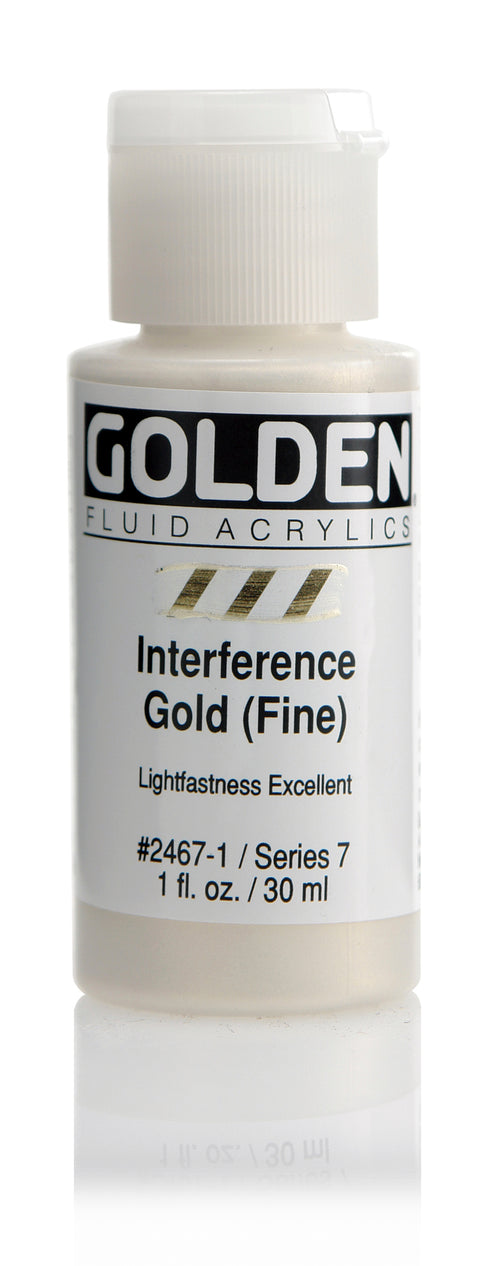 FLUID ACRYLIC PAINT INTER GOLD FINE 1OZ