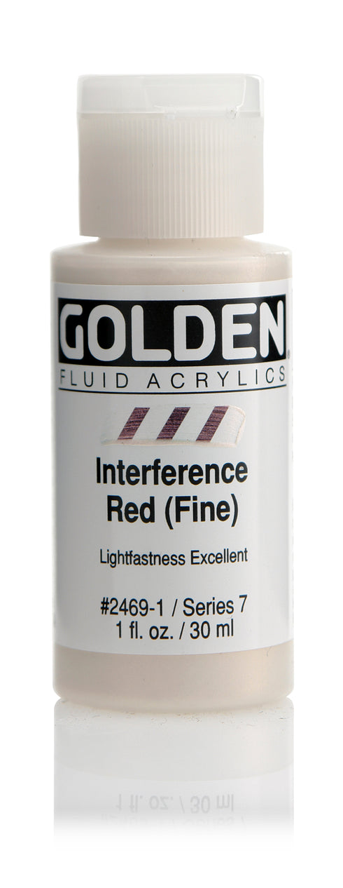 FLUID ACRYLIC PAINT  INTER RED FINE 1OZ