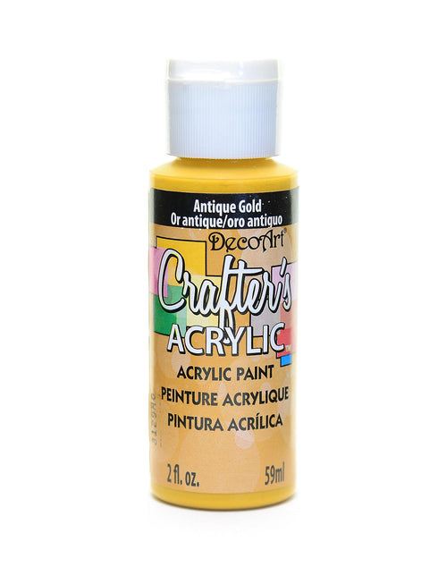 2OZ ANTIQUE GOLD CRAFTER ACRYLIC PAINT