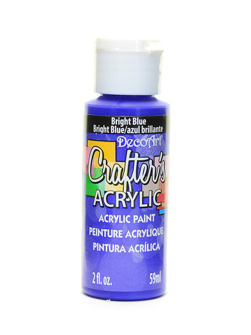 2OZ BRIGHT BLUE CRAFTER ACRYLIC PAINT