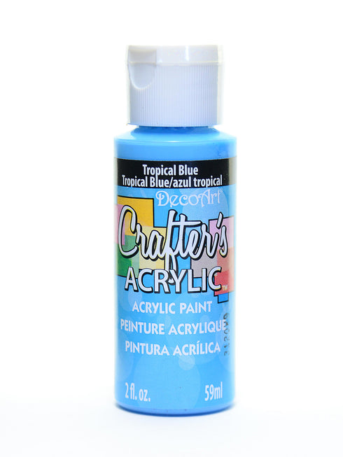 2OZ TROPICAL BL CRAFTER ACRYLIC PAINT