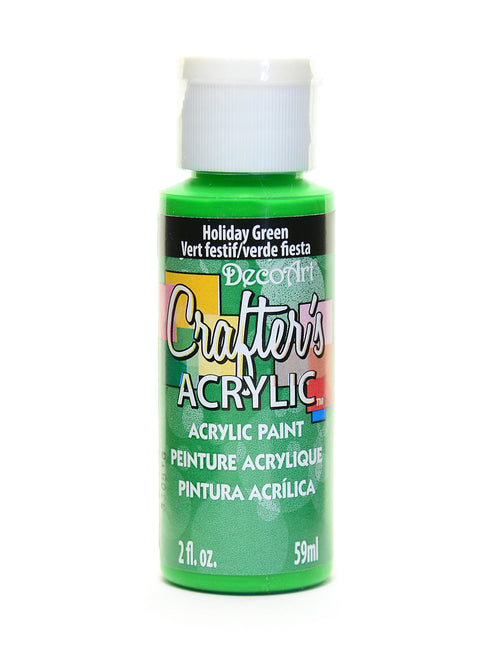 2OZ HOLIDAY GREEN CRAFTER ACRYLIC PAINT