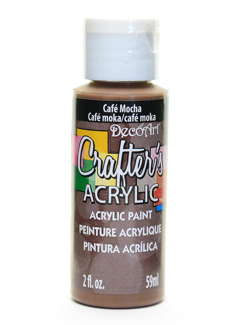 2OZ CAFE MOCHA CRAFTER ACRYLIC PAINT
