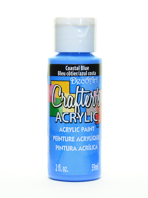 2OZ COASTAL BLUE CRAFTER ACRYLIC PAINT
