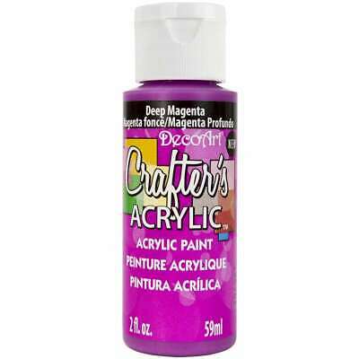 2OZ DEEP MAGENTA CRAFTER ACRYLIC PAINT