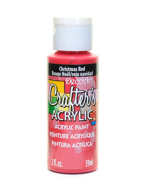 2OZ CHRISTMAS RED CRAFTER ACRYLIC PAINT