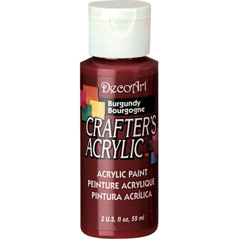 2OZ BURGUNDY CRAFTER ACRYLIC PAINT