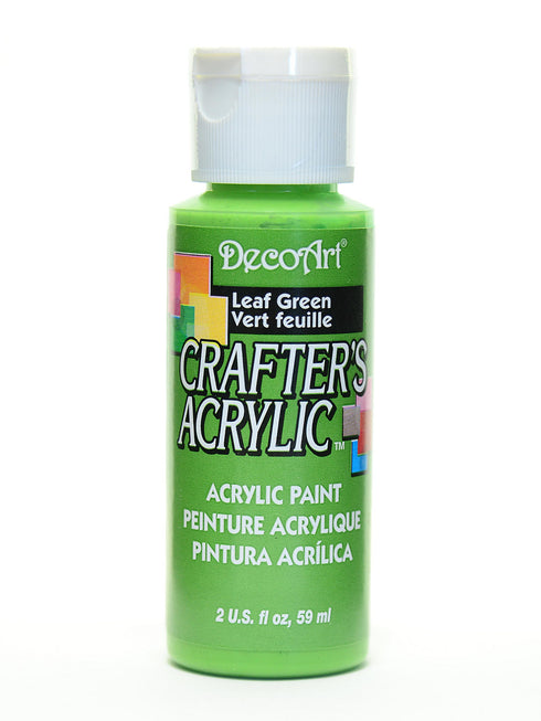 2OZ LEAF GREEN CRAFTER ACRYLIC PAINT