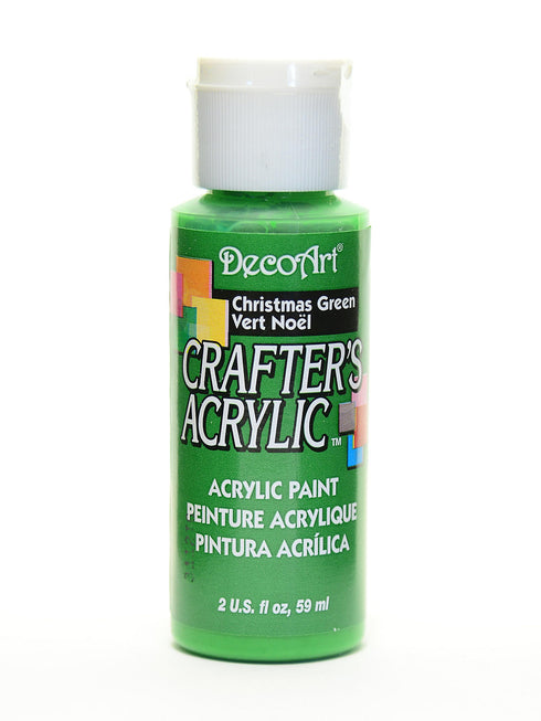 2OZ CHRISTMAS GREEN CRAFTER ACRYLIC PAINT