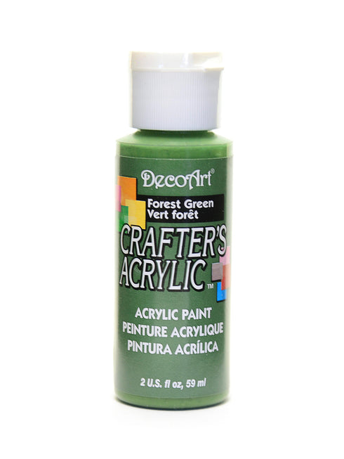 2OZ FOREST GREEN CRAFTER ACRYLIC PAINT
