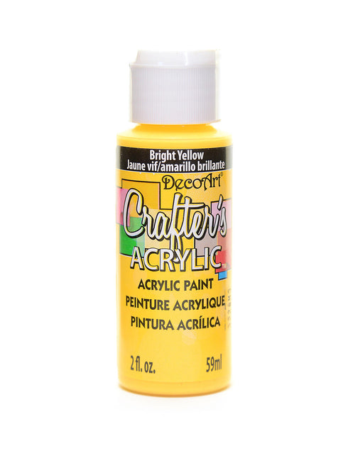 2OZ BRIGHT YELLOW OW CRAFTER ACRYLIC PAINT