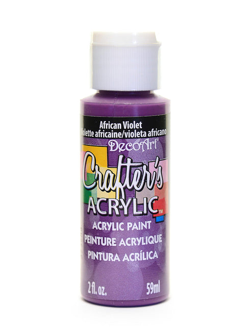 2OZ AFRICAN VIOLET CRAFTER ACRYLIC PAINT