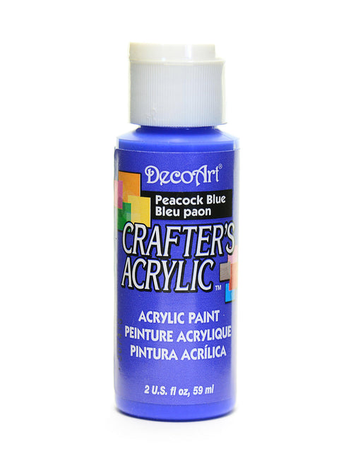 2OZ PEACOCK BLUE CRAFTER ACRYLIC PAINT
