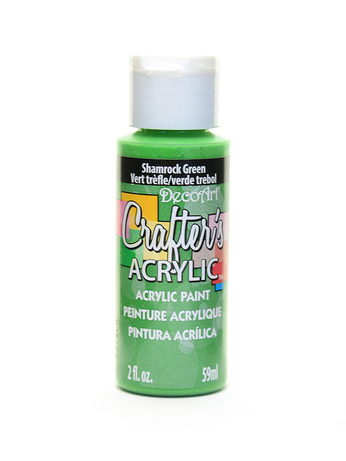 2OZ SHAMROCK GREEN CRAFTER ACRYLIC PAINT
