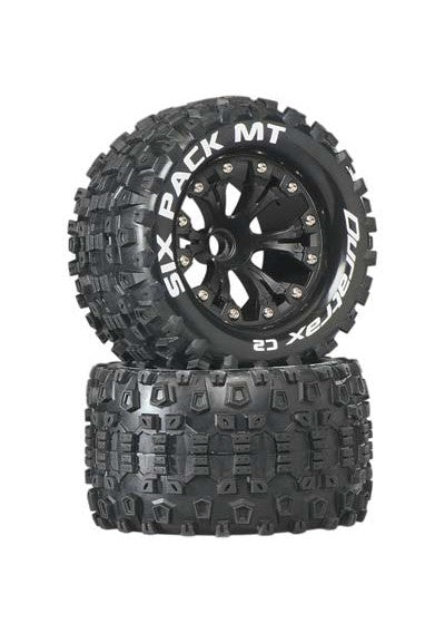 Duratrax Six Pack MT 2.8 2WD Mounted Front C2 Black (2)