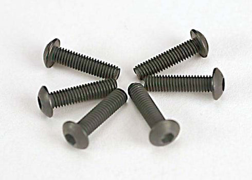 TRX-2578 SCREWS, 3X12MM BUTTON-HEAD MACHINE (HEX DRIVE) (6)