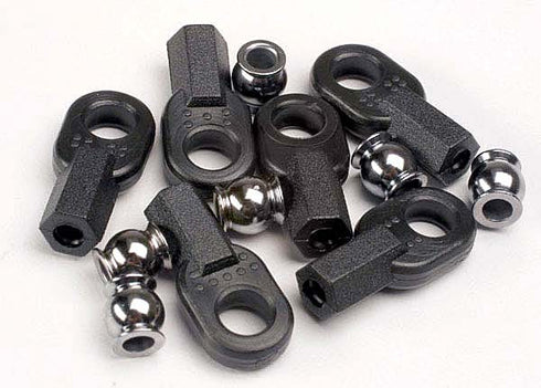 TRX-2742 ROD ENDS, LONG (6)/ HOLLOW BALL CONNECTORS (6)