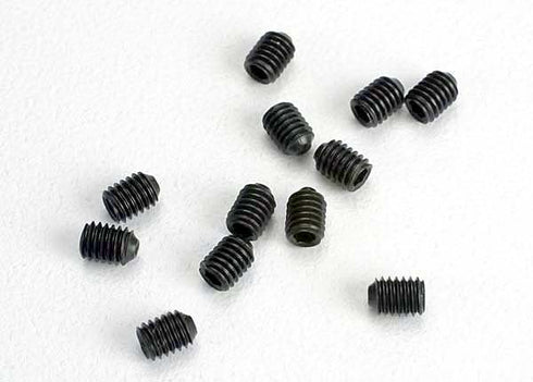 3MM HARDENED SET SCREWS (12), GRUB SCREWS TRA2743
