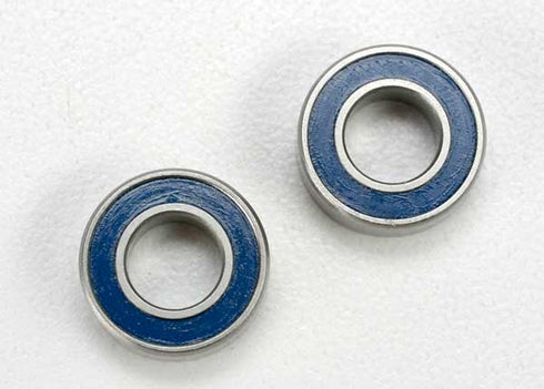 TRX-5117 TRAXXAS BALL BEARINGS, BLUE RUBBER SEALED (6X12X4MM) (2)