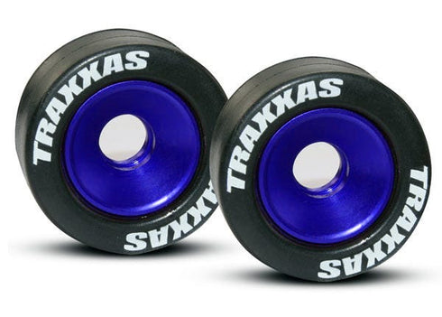TRX-5186A TRAXXAS WHEELS, ALUMINUM (BLUE-ANODIZED) (2) - WHEELS & TIRES