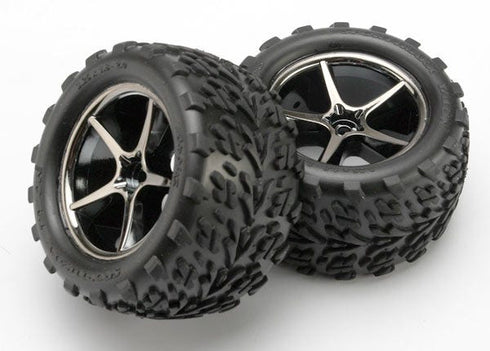 TRAXXAS 7174A 1/16 SCALE TALON TIRES PRE-GLUED ON GEMINI WHEELS (PAIR)