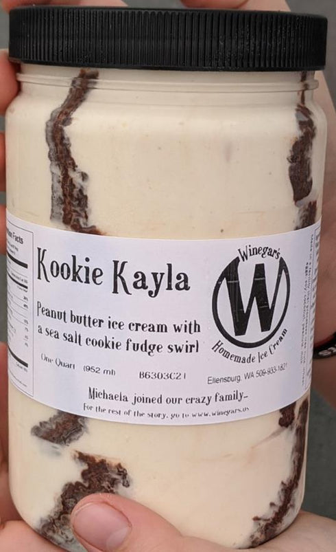 WINEGARS ICE CREAM QUART - KOOKIE KAYLA