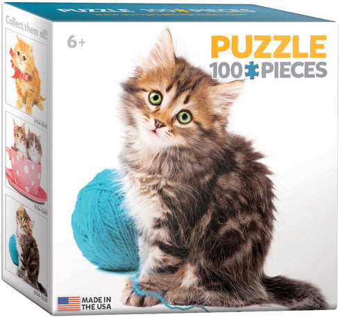 CAT WITH WOOL 100 PIECE PUZZLE