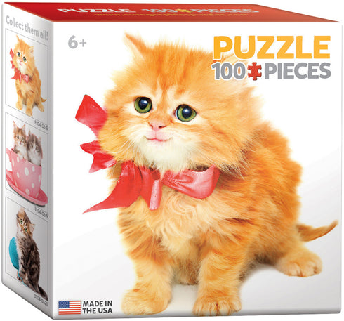 CAT WITH BOWS 100 PIECE PUZZLE PUZZLE