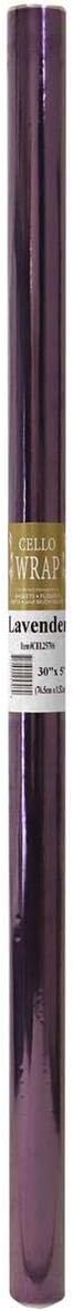 30"x5' Cello Roll Solid Lavender