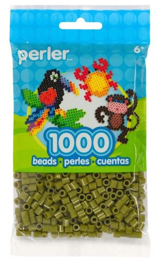 Olive Perler Fuse Beads