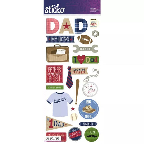 DAD LARGE ICONS & WORDS STICK