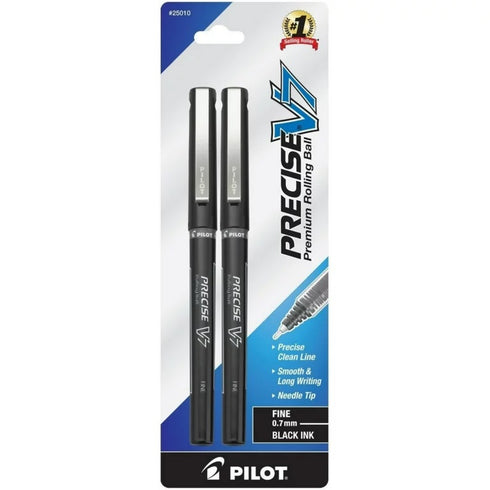BLACK PERCISE V7 PEN 2PK