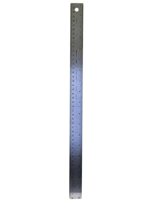 18" CORKBACK STAIN STEEL RULER