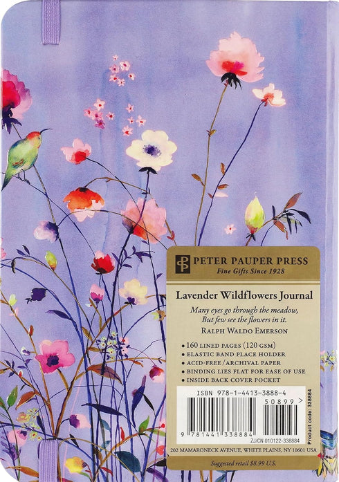JOURNAL LAVENDER WILDFLOWERS