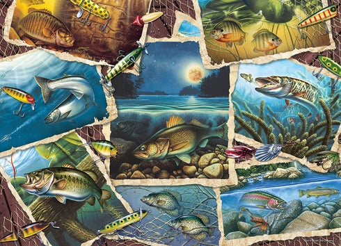 FISH PICS 1000 PIECE COBBLE HILL PUZZLE - WRIGHT. JOHN Q.