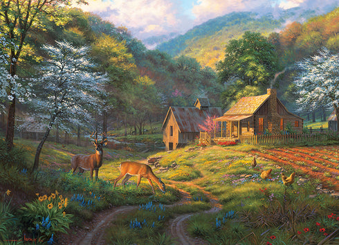 COUNTRY BLESSINGS 1000 PIECE COBBLE HILL PUZZLE - KEATHLEY. MARK