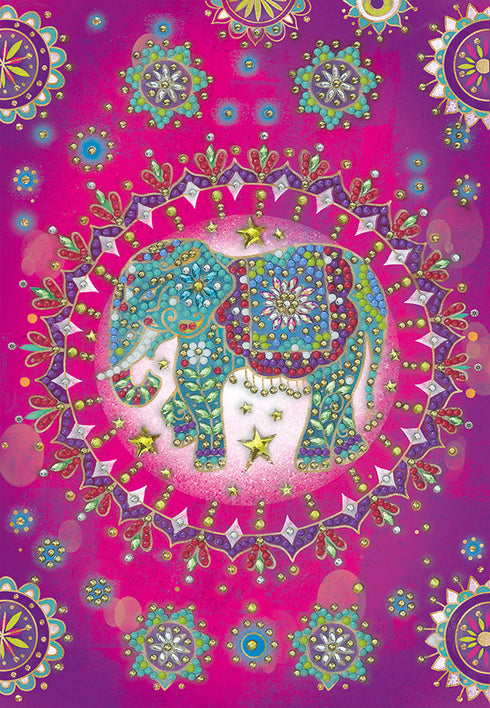 ELEPHANT FANTASY CRYSTAL ART NOTEBOOK KIT