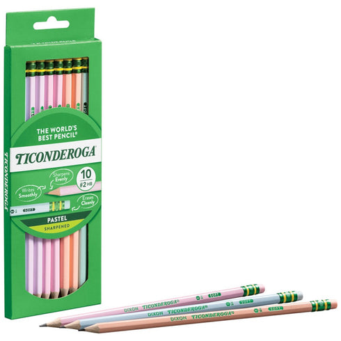 TICONDEROGA PASTEL 10PK