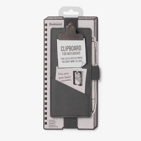 CHARCOAL CLIPBOARD FOR NOTEBOOKS - BOOKAROO