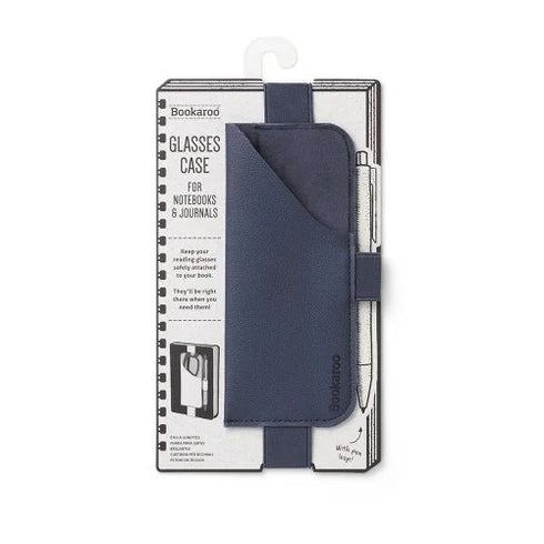 NAVY GLASSES CASE FOR NOTEBOOKS - BOOKAROO