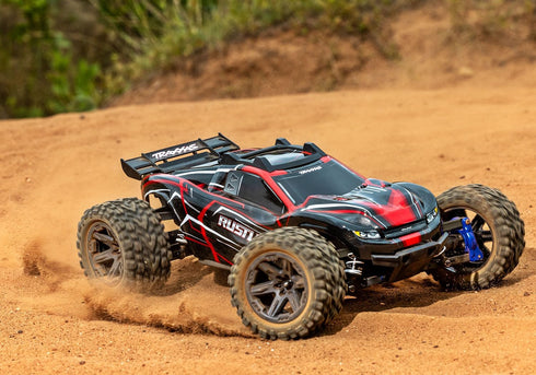 RED RUSTLER 4X4 BRUSHLESS 4WD - (1-10) 67164-4-RED