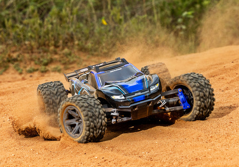 BLUE RUSTLER 4X4 BRUSHLESS 4WD (1/10) - 67164-4-BLUE