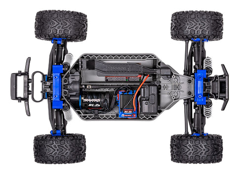 BLUE RUSTLER 4X4 BRUSHLESS 4WD (1/10) - 67164-4-BLUE