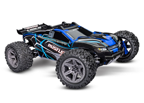 BLUE RUSTLER 4X4 BRUSHLESS 4WD (1/10) - 67164-4-BLUE
