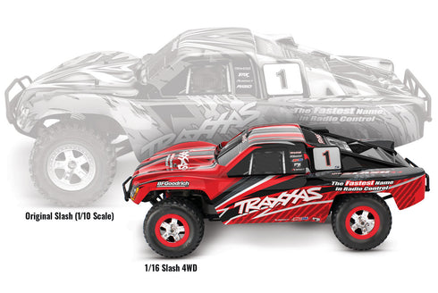 SLASH 4X4 PRO 4WD SHORT-COURSE TRUCK, RED - (1/16) 70054-8-RED