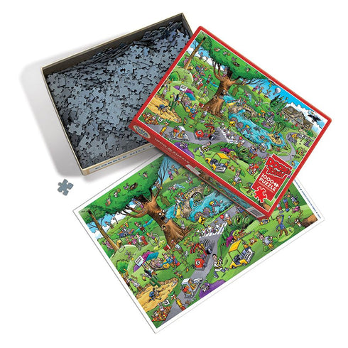 DOODLE TOWN: PAR FOR THE COURSE 1000 PC PUZZLE - WHAMOND. DAVE